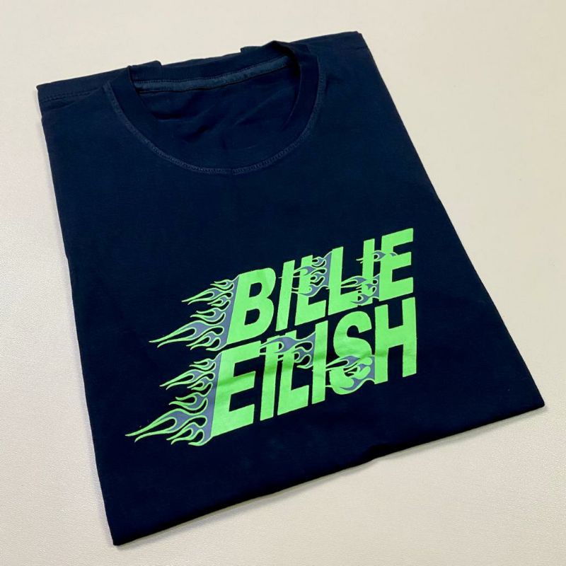 (COD) - Kaos murah baju distro tshirt pria wanita kaos combed 30s kaos kata kata tulisan BILLIE ELLI