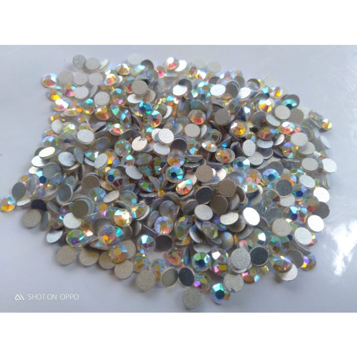 Manik Manik Crystal lokal tempel / setrika ss 16 cry ab (isi 20pc)