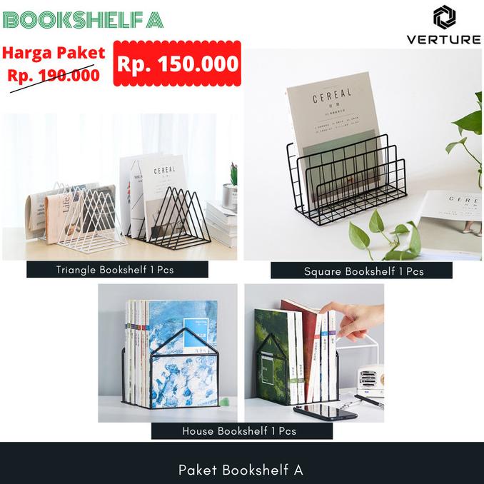 

Paket Pembatas Buku Besi / Bookshelf A Terlaris