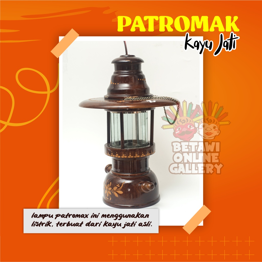 Lampu Petromak Kayu Jati