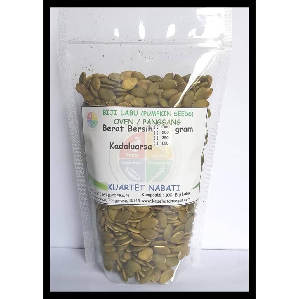 

Pumpkin Seed - Biji Labu Kupas - Oven - Roasted - Matang 250 Gr Produk Terbatas