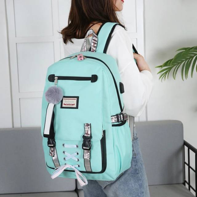 TAS RANSEL WANITA BxxBERRY TYPE JC TW 9332 8802 GC DJAY R PISBAN PU LEATHER TERBARU TERMURAH POPULER