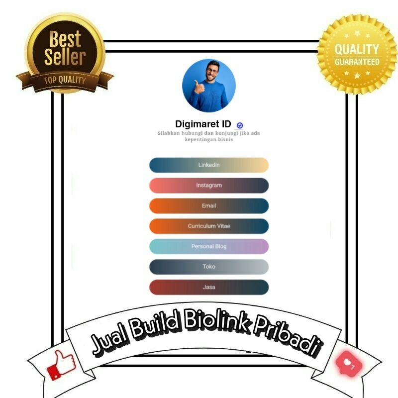 Jual Biolink Blogger Custom Build | Biolink Custom Sesuai Keinginan | Software Biolink