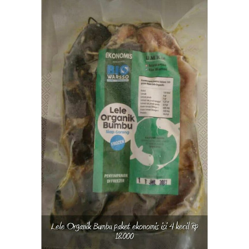 

Lele organik Bumbu ekonomis/ Lele Bumbu/ Lele Garing/ Lele segar/ Lele praktis