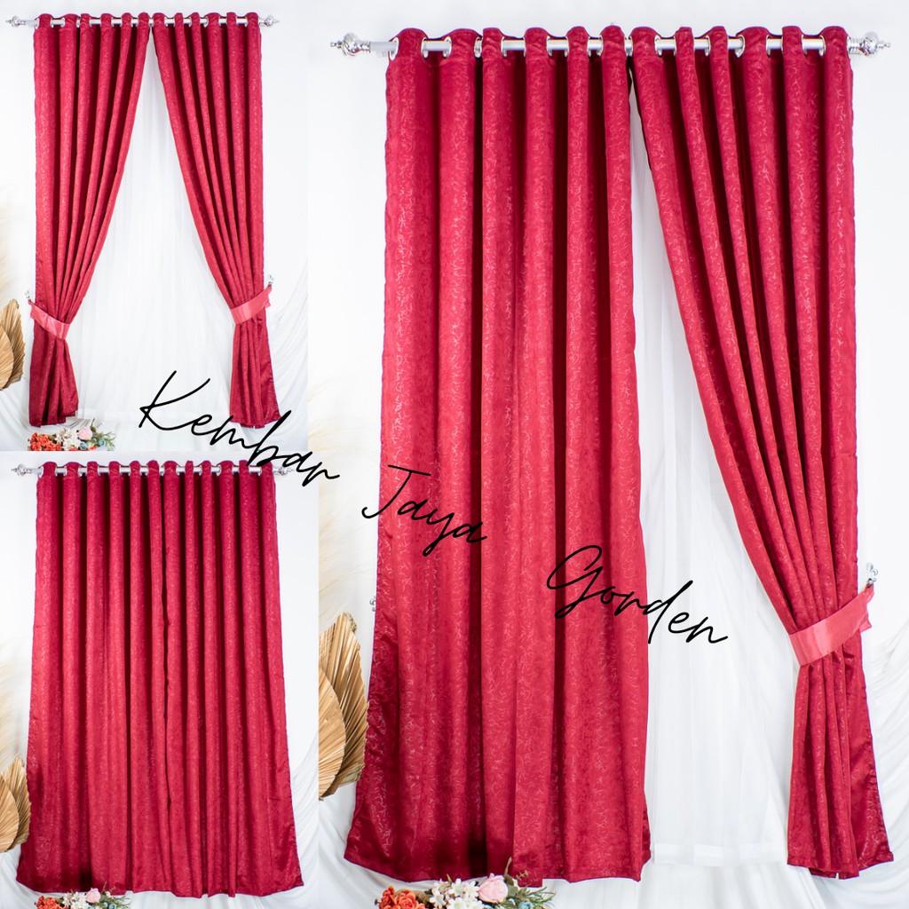 Gorden Jendela Polos Murah, Gorden Jendela 1 Kaca, Gorden Polos Embos, Gorden Polos Tebal, Gorden Po