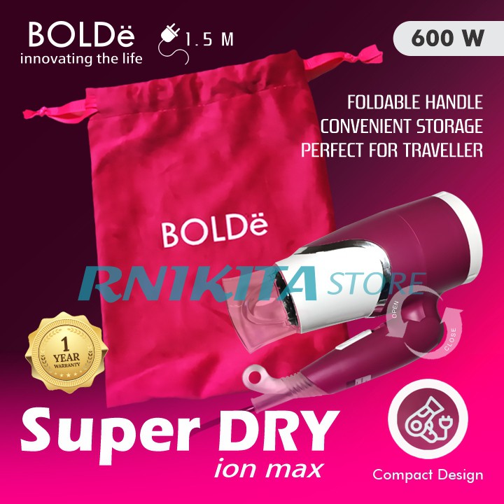 BOLDe SUPER DRY ION MAX - Good Material Hair Dryer With IONIC