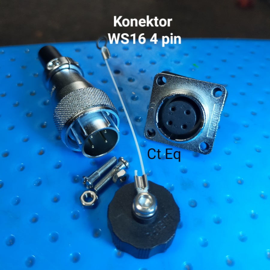 WS16 Konektor 4 Pin Plug n Socket IP67 IP68 WS16 4 Pin