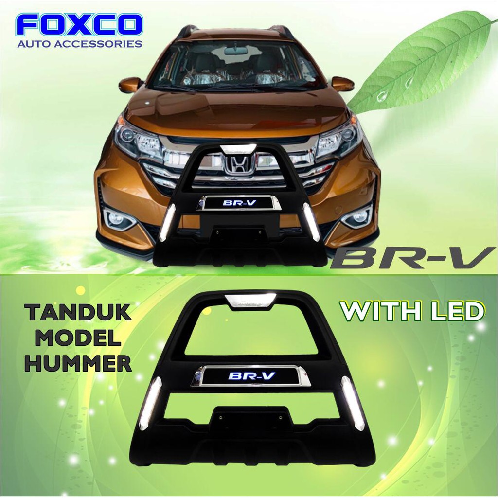 Tanduk Depan Bumper Depan Honda BRV Model Hummer With Led