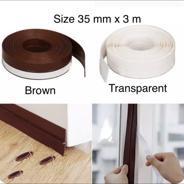 Door Window Seal Tape 3 m / Penutup Celah Bawah Pintu