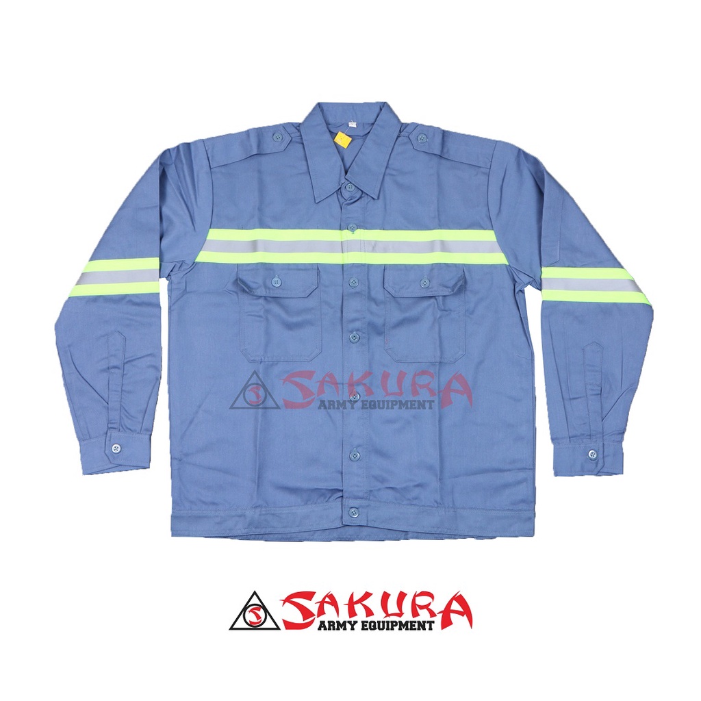 Wearpack Safety Atasan Baju Wearpack Panjang Abu