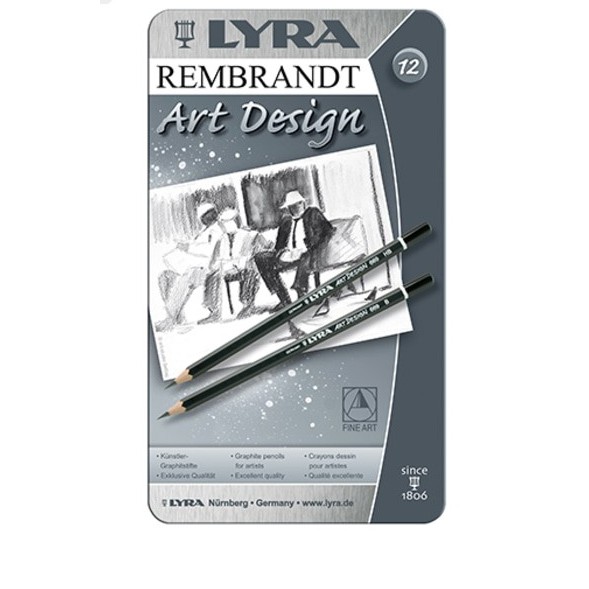

Rembrandt Art Design pencil LYRA 1 set Tin box