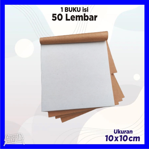 

Nota Polosan Memo Kosong Kertas Buram Putih Bon Kosongan Bloknote Polos Buku Notes Block Sticky Note Catatan Coret Coretan