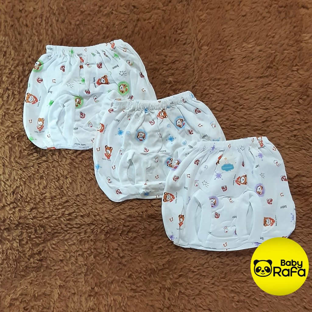  CELANA POP BAYI  MURAH 0 3 BULAN KAIN PUTIH Shopee 