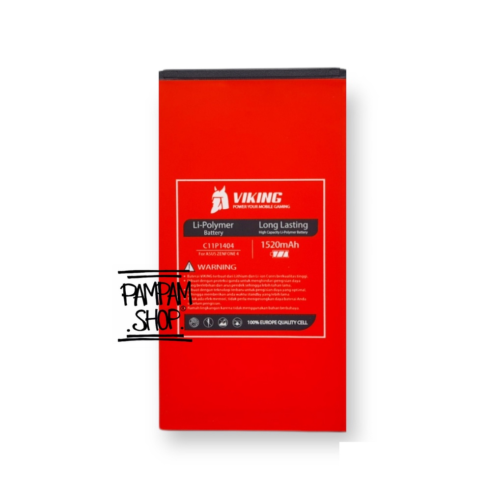 Baterai VIKING Double Power Original Asus Zenfone 4 A400CG T001 C11P1404 Batre Batrai Battery HP Ori