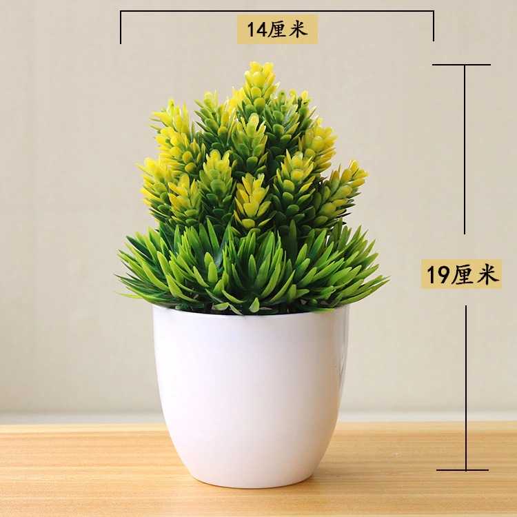COD Tanaman Artificial Plants Decoration Bonsai Ornamen Pot Bonsai Tanaman Bunga Pajangan Dekorasi Rumah Tanaman Hias Plastik Murah Impor