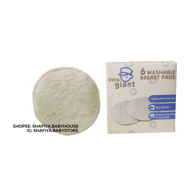 Little Giant Washable Breast Pads isi 6pcs