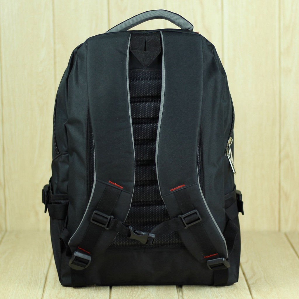 Tas Punggung Extreme Palazo Hitam Merah Back Pack Laptop Pria Cowok