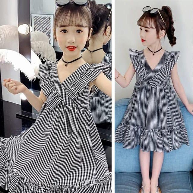 Baju Dress Anak Perempuan Umur 3 4 5 Tahun Dress Anak Cewe Dress Anak Leby Cewek Dress Anak Motif Ko