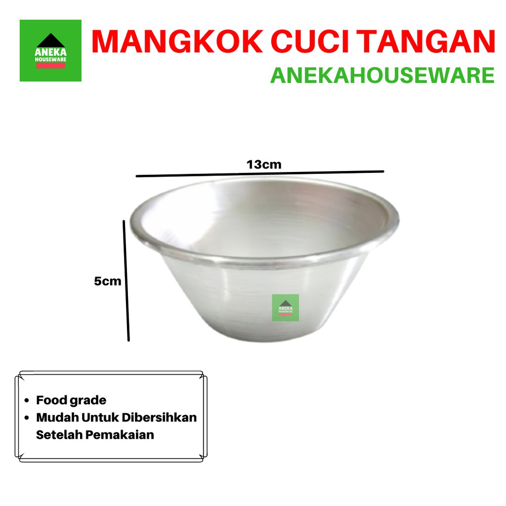 Mangkok Kobokan/Cuci Tangan Aluminium