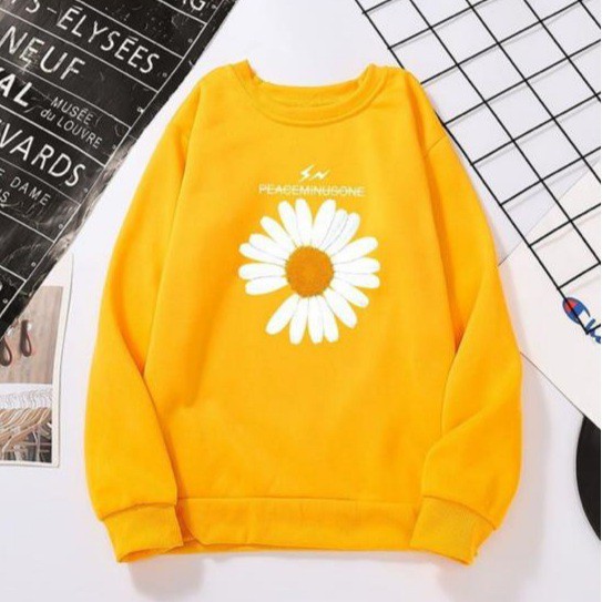 sweater wanita - BIG FLOWER- sweater oblong wanita best quality