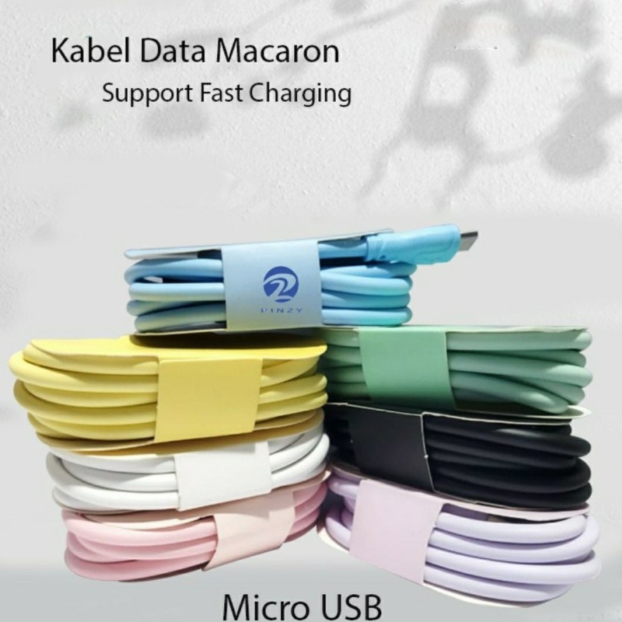 KABEL DATA MACARON FOR MICRO USB TYPE C LIGHTNING IPHONE- FA
