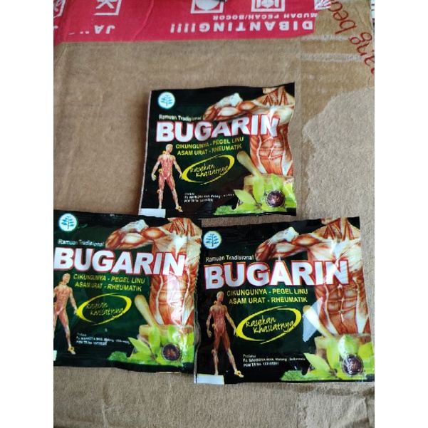 BUGARIN Kapsul Obat Cikungunya Pegal Linu Asam Urat Rheumatik - Isi 10 Sachet