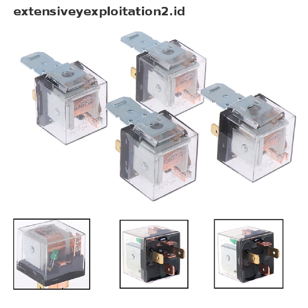 (Hotter) Relay Kontrol Spdt Mobil 12v/24v 100a 4pin/5pin Anti Air