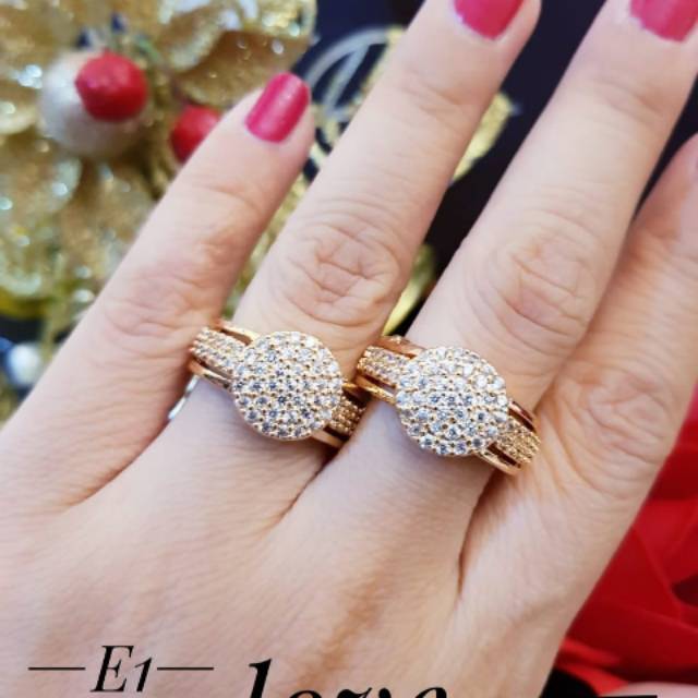 Xuping cincin lapis emas 24k 1764j