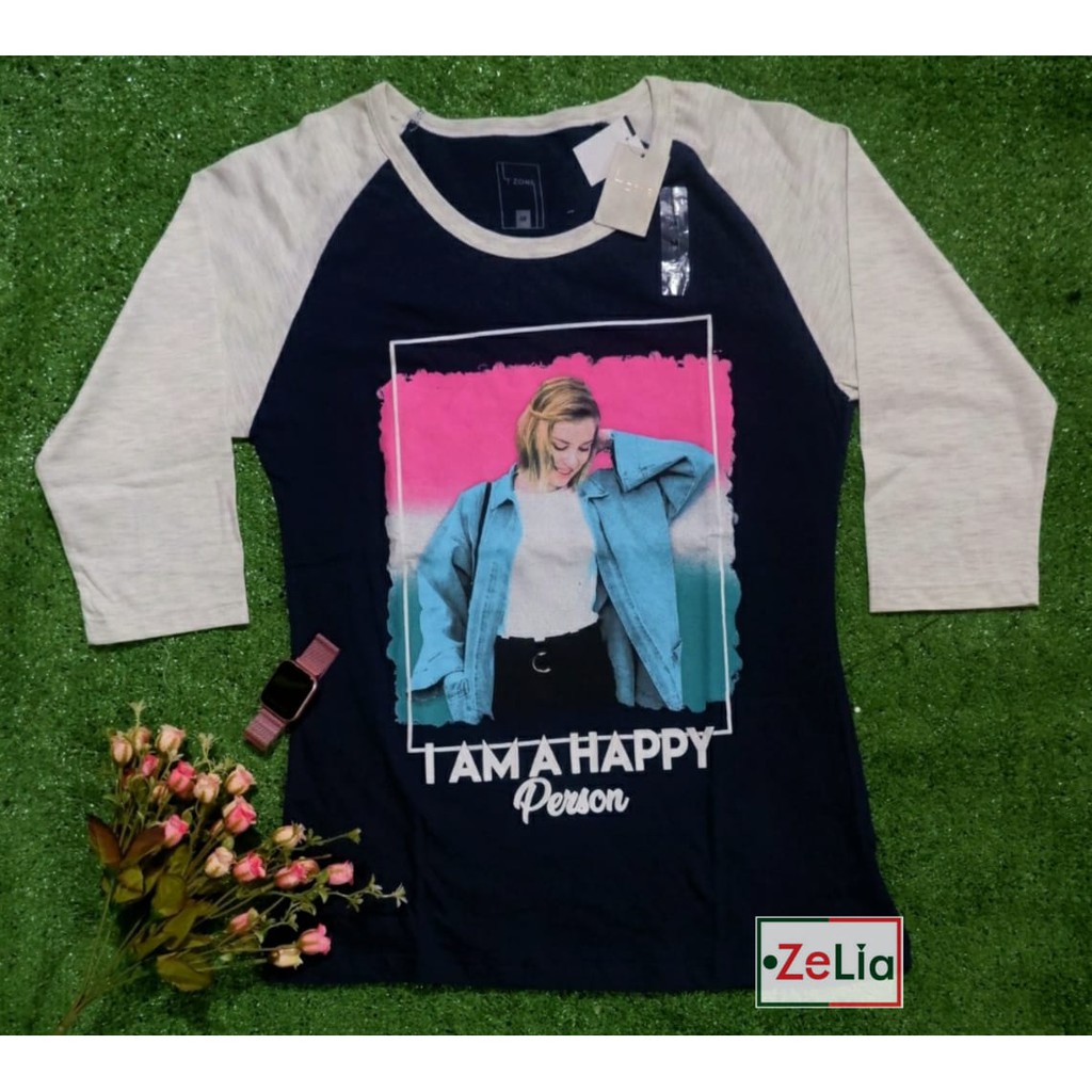 T-SHIRT/KAOS/BAJU WANITA BRAND MATAHARI ORIGINAL TZONE MURAH PANJANG SIZE M