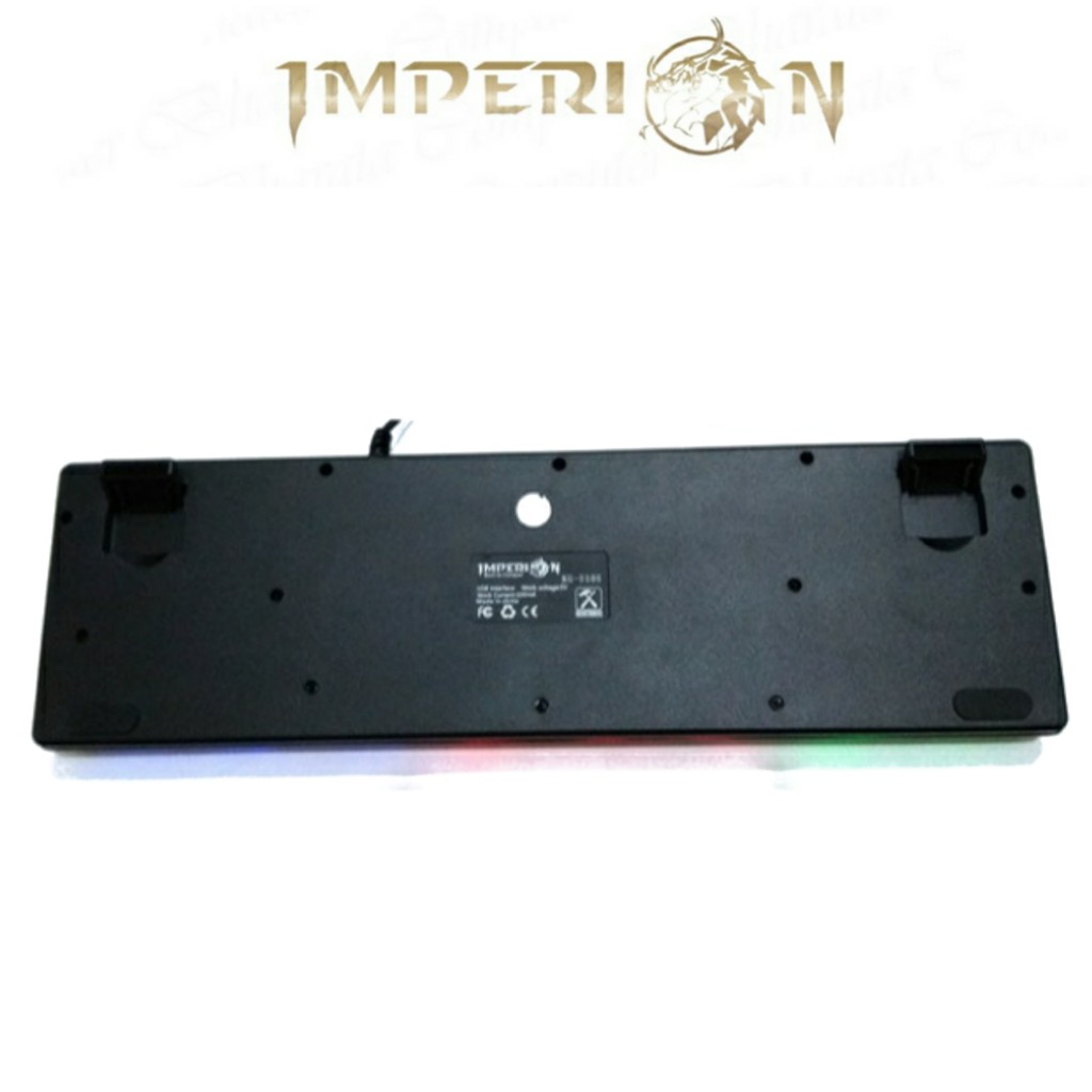 Keyboard Gaming RGB Semi-Mechanical Imperion Sledgehammer 10 KG-S10B USB Kabel