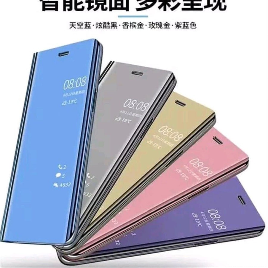 redmi 10a case flip mirror