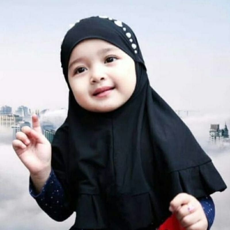 hijab anak tasya mutiara / kerudung baby intsan 1-3thn