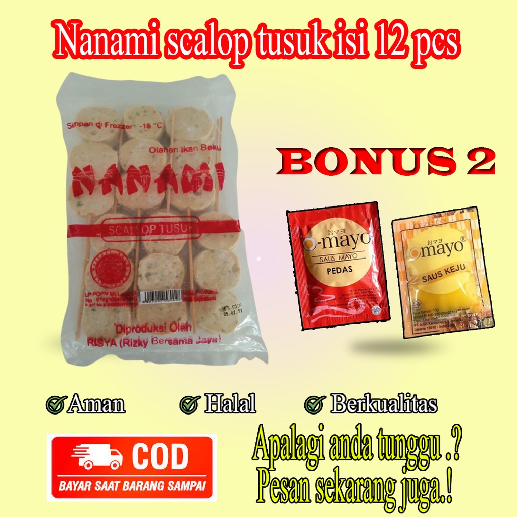 

Nanami scalop isi 12 pcs
