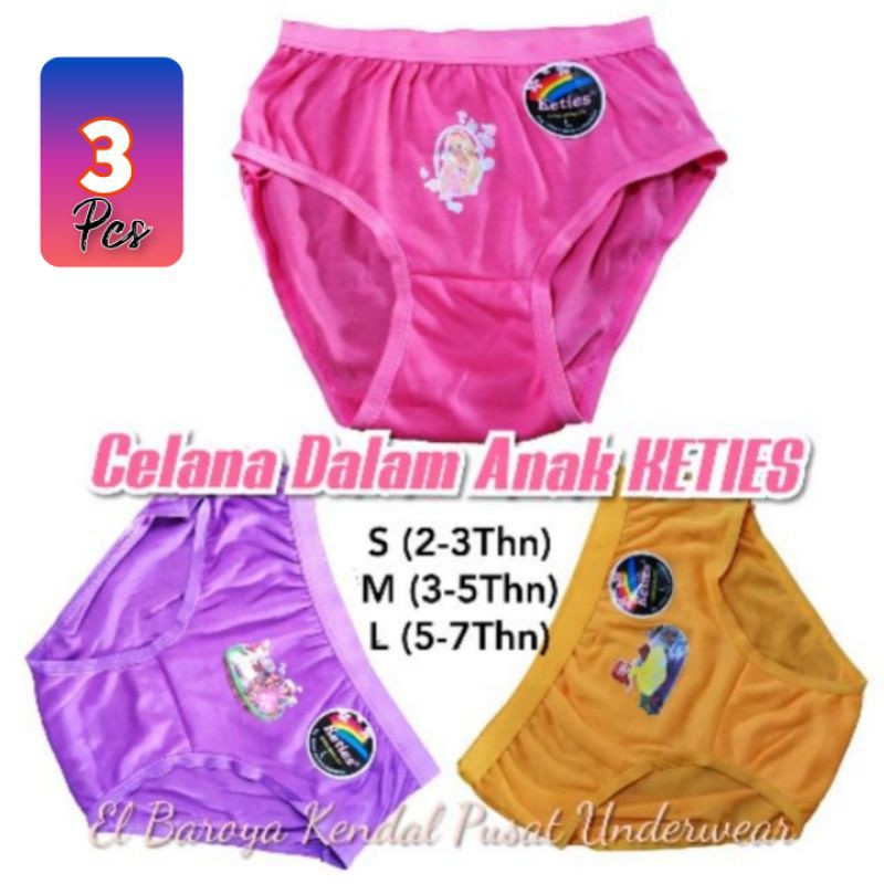 3 Celana Dalam Anak CD Balita TK