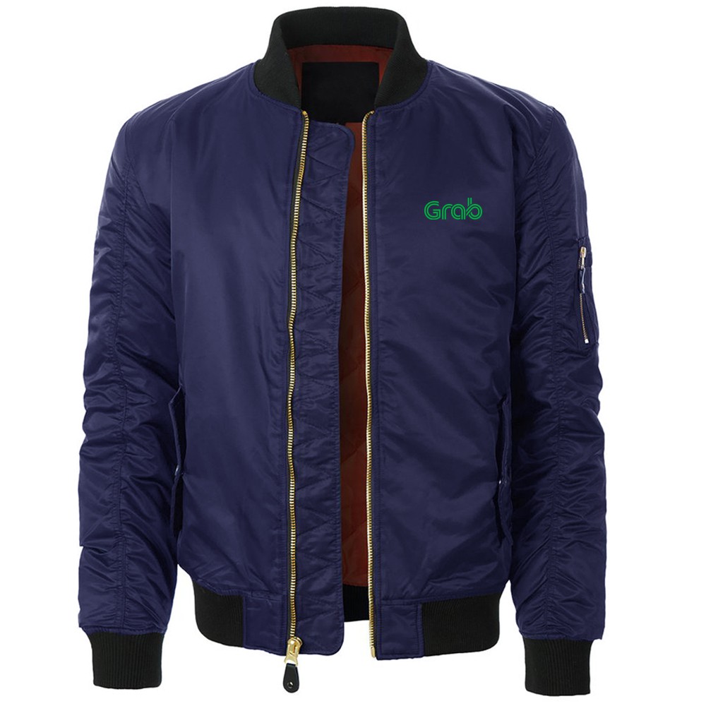 JAKET BOMBER GRAB BORDIR TERSEDIA 4 PILIHAN WARNA