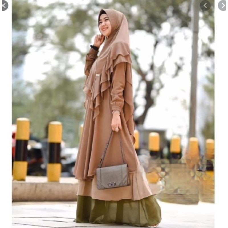 Gamis Set Jumbo | Gamis + Khimar | Gamis XXL, XXXL,5L