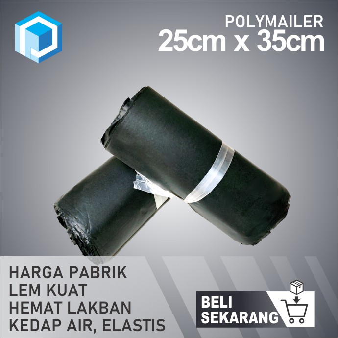 

CLEARANCE Polymailer HITAM DOFF 25 x 35