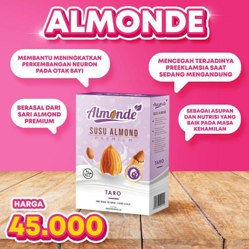 Almonde Susu Almond Susu Ibu Hamil Pelancar ASI Booster Almon Milk