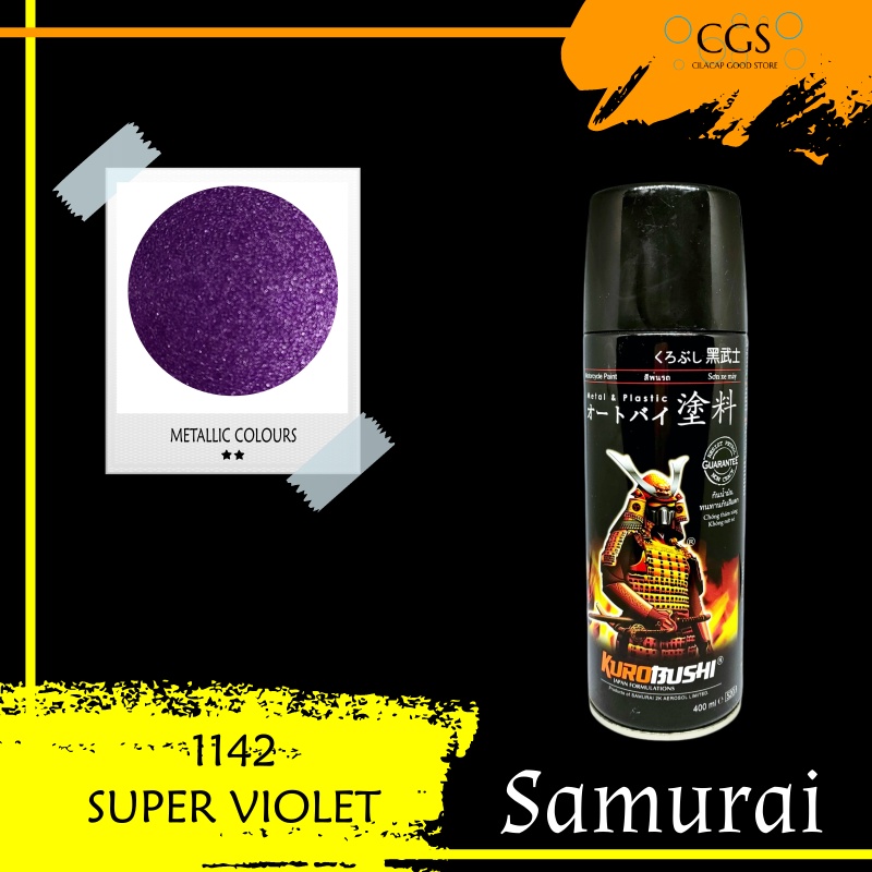 CAT SAMURAI SUPER VIOLET 1142 - pylox samurai ungu - pilok ungu samurai - cat samurai 1142 - samurai