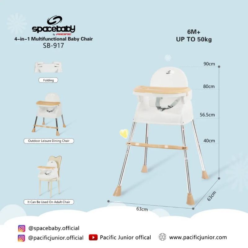 Kursi makan high chair space baby