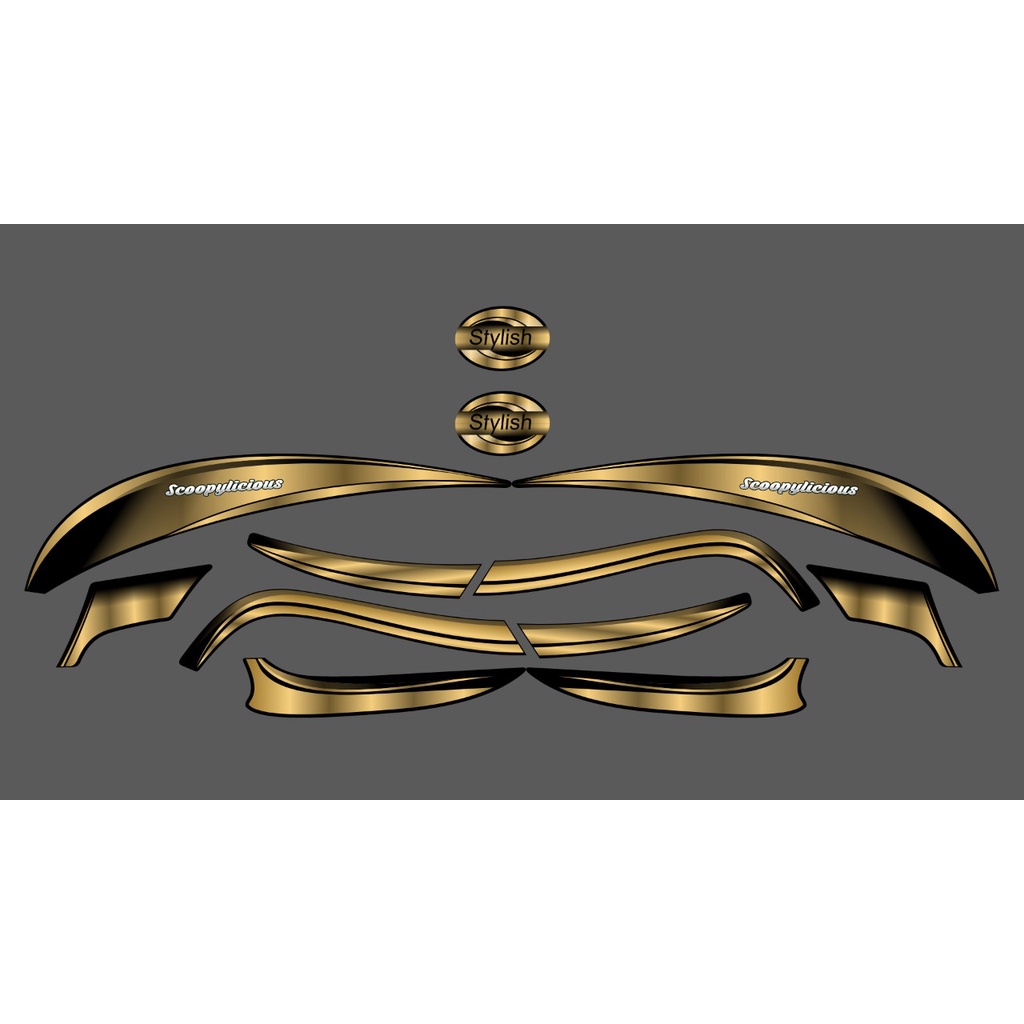 STRIPING FULL HOLOGRAM SCOOPY NEW 2018 LIS ORI