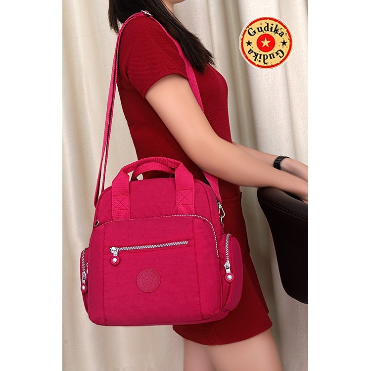 GUDIKA 5023 - Tas Ransel Laptop Wanita Kekinian Import Original Terbaru Bahan Nilon Waterproof Anti Air Premium Korea bisa muat banyak barang banyak slot kocek terlaris - tas wanita - tas cewek - tas kerja - tas laptop - rangsel - gudika bag - tas gudika