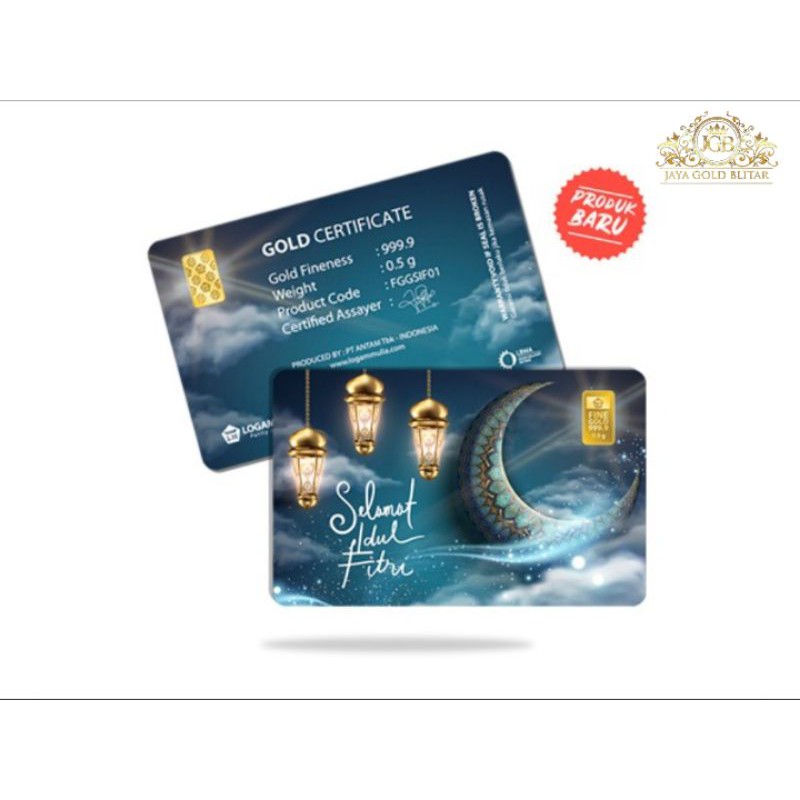 Emas ANTAM new gift series "Selamat Idul Fitri" 0,5gram