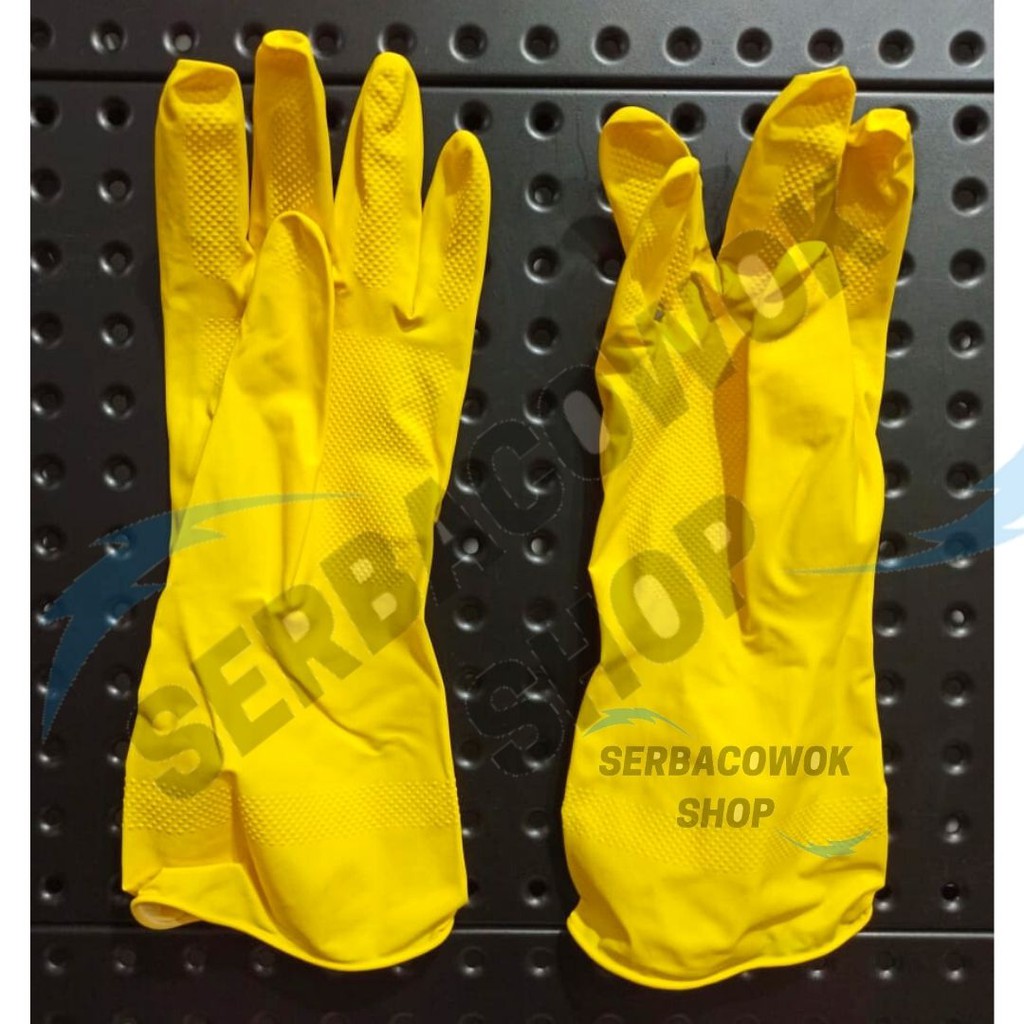 Sarung Tangan Latex Chemical Karet Kimia Glove Kuning Termurah Berkualitas