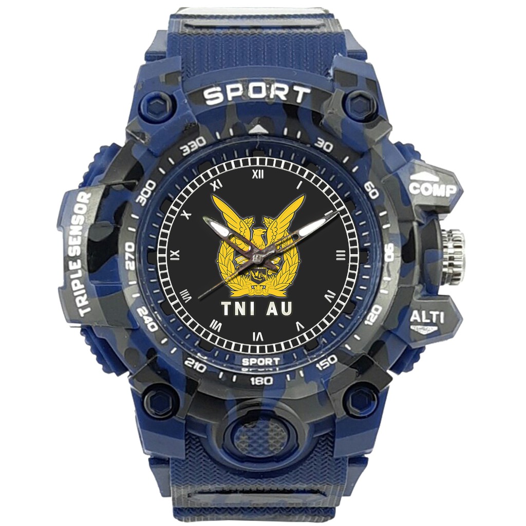 (SPECIAL EDITION) JAM TANGAN LOGO TNI-AU WATER RESISTANT NO.10