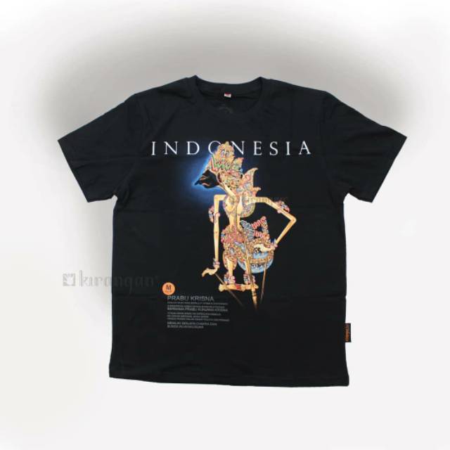 Kaos Wayang KRISNA .baju gambar  kresno wayang kulit. T-Shirt Prabu krisna