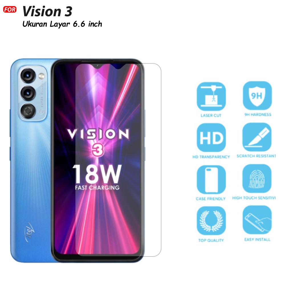 Tempered Glass Vision 3 Premium Quality Anti Gores Kaca