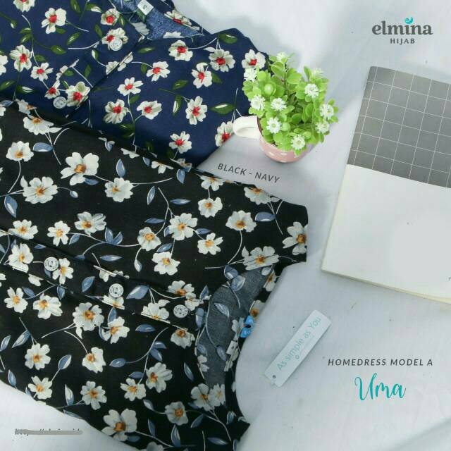 Homedress / Daster Uma Katun Rayon by Elmina Hijab