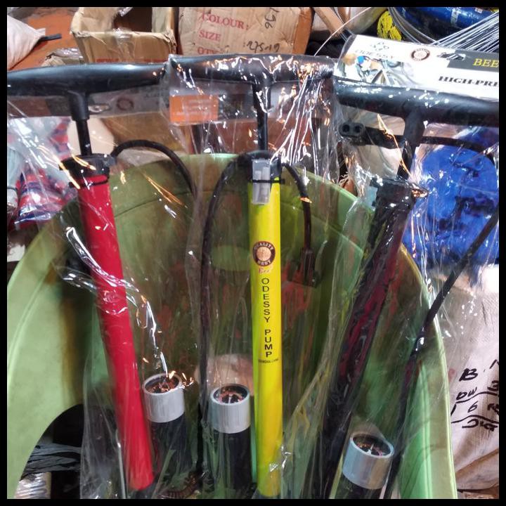 POMPA STANDING SEPEDA DENGAN METERAN MERK ODESSY BIKE PUMP