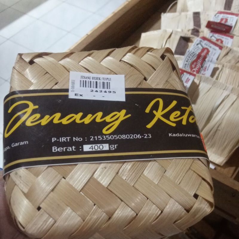 

Jenang Ketan Wijen Besek Asli Khas Blitar Jawa Timur 400 gram